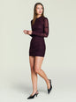 Moxey Ruched Mesh Mini Dress thumbnail image 1 of 5