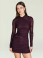 Moxey Ruched Mesh Mini Dress thumbnail image 5 of 5