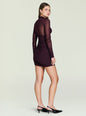 Moxey Ruched Mesh Mini Dress thumbnail image 4 of 5