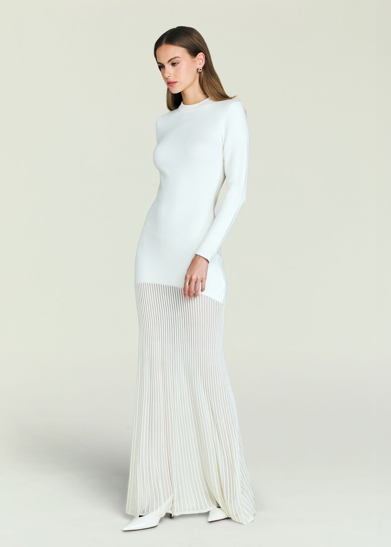 SEROYA Serenade Knit Maxi Dress in Cream - Size M SEROYA Serenade Knit Maxi Dress in Cream - Size M