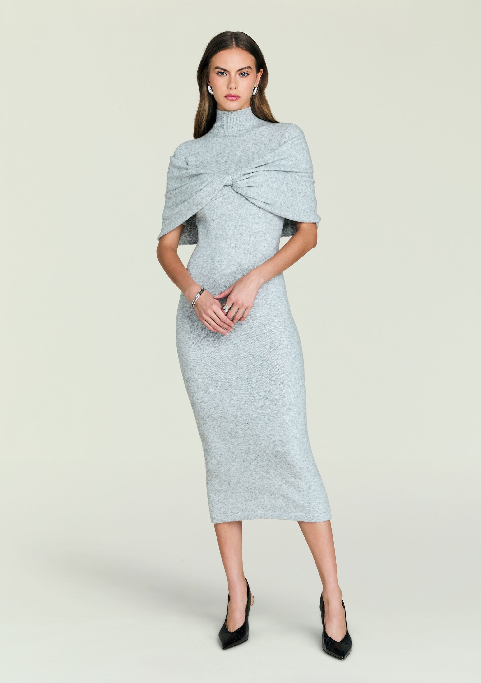 Wisteria Knit Midi Dress – SEROYA