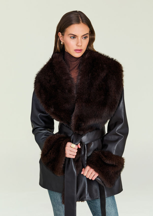 Daly Leather Coat view 1