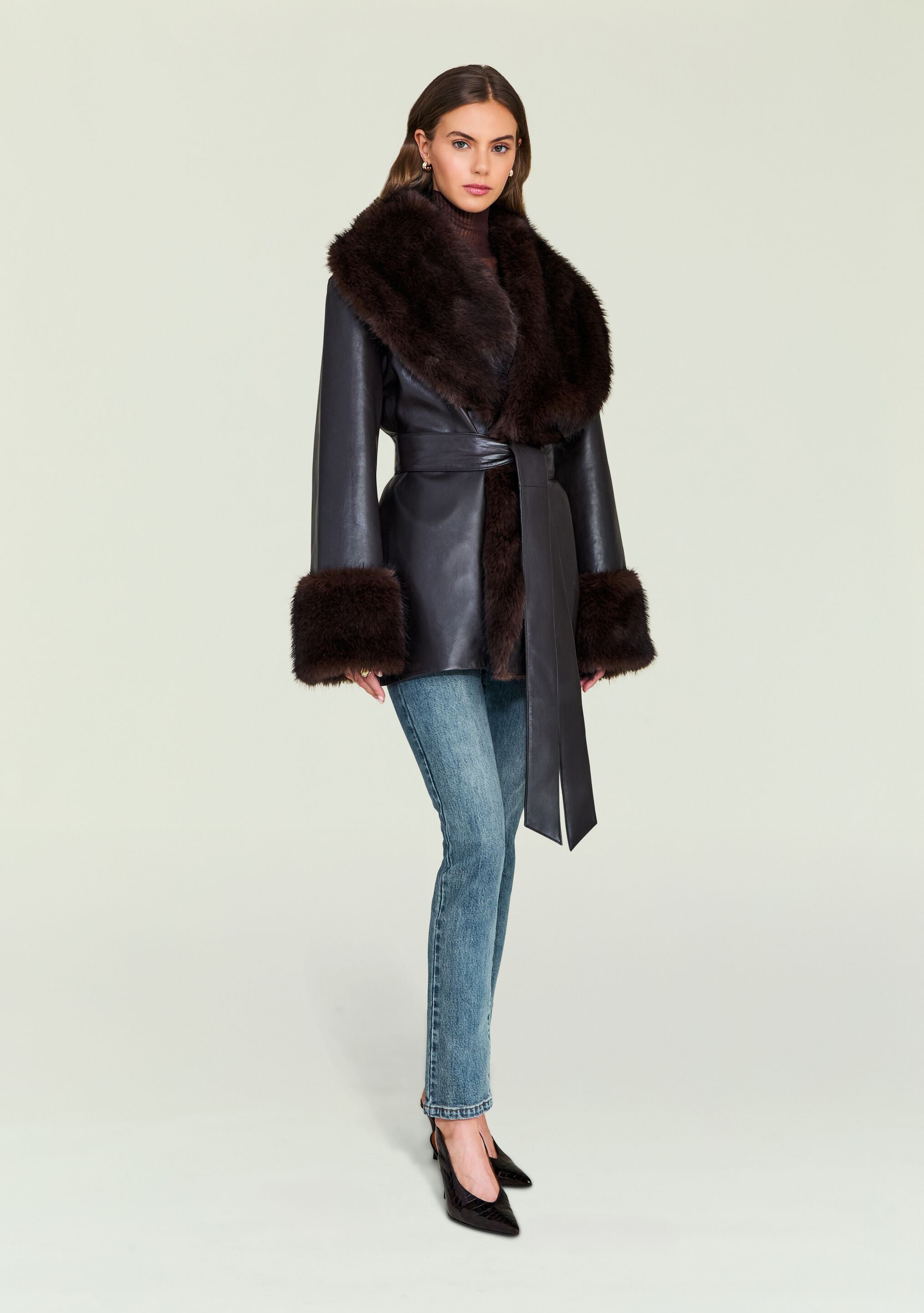 Daly Leather Coat – SEROYA
