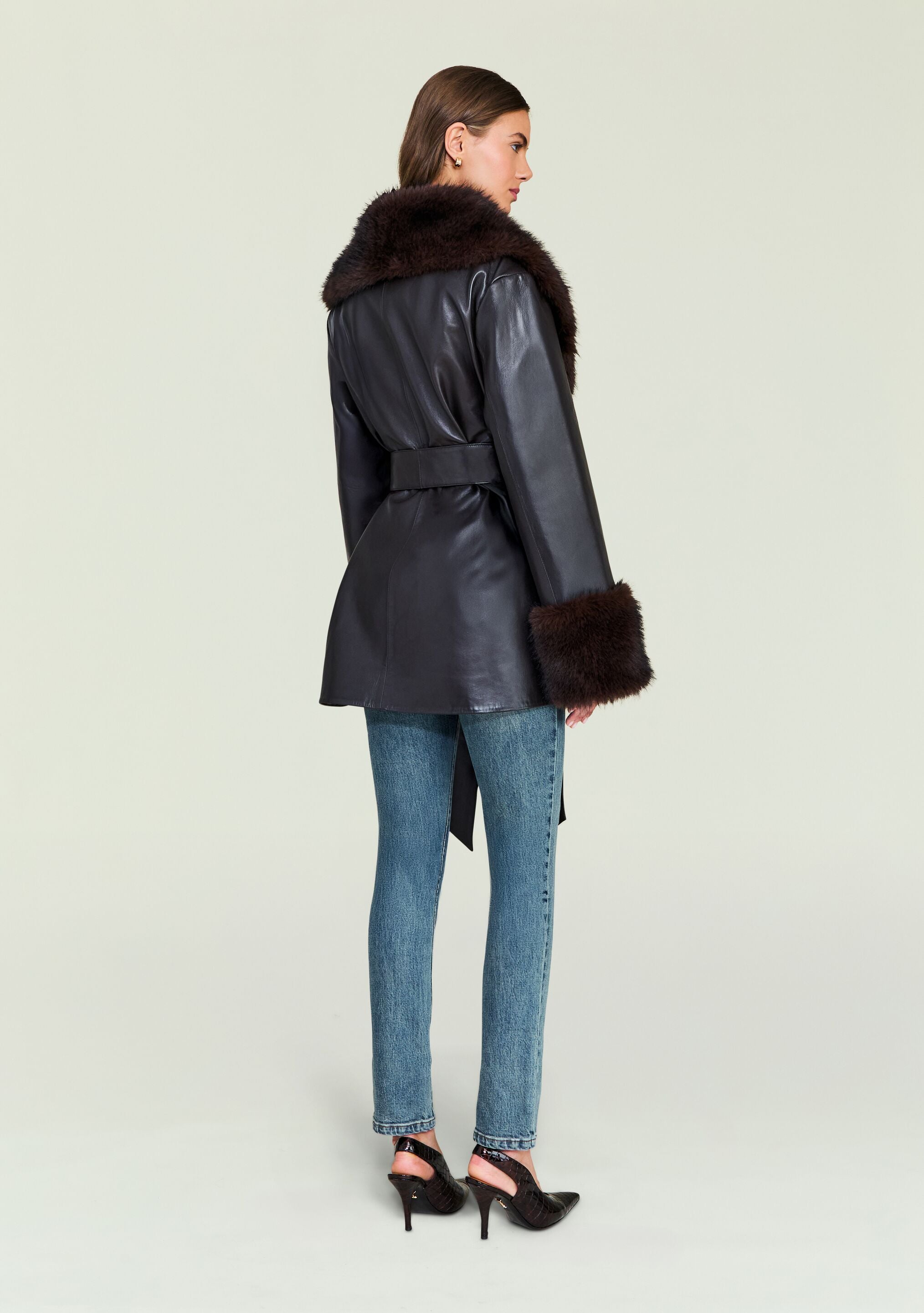 Daly Leather Coat – SEROYA