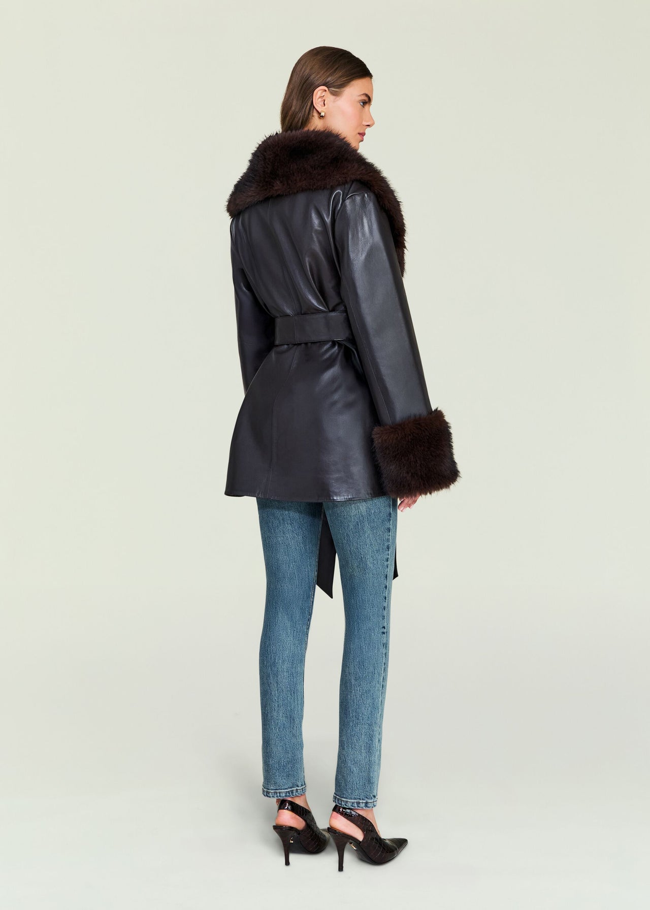 Daly Leather Coat – SEROYA
