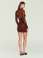 Moxey Ruched Mesh Mini Dress thumbnail image 4 of 5
