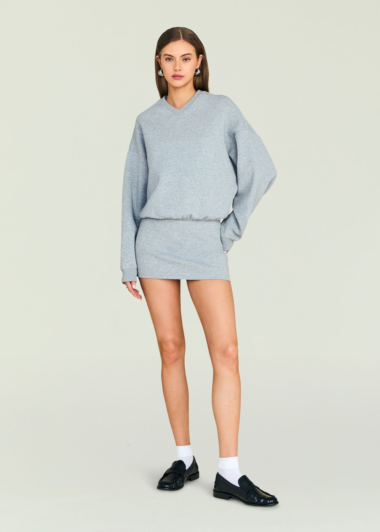 Dionne Dress Heathered Grey / M