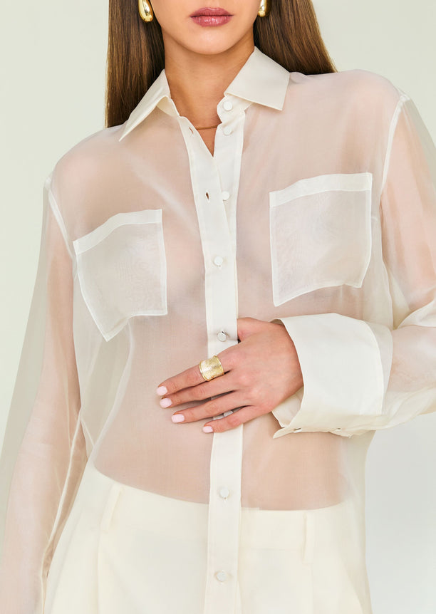 Estella Silk Top view 2