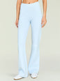 Close up of light blue Katia Knit Pant waistband and legs on a model thumbnail image 1 of 5