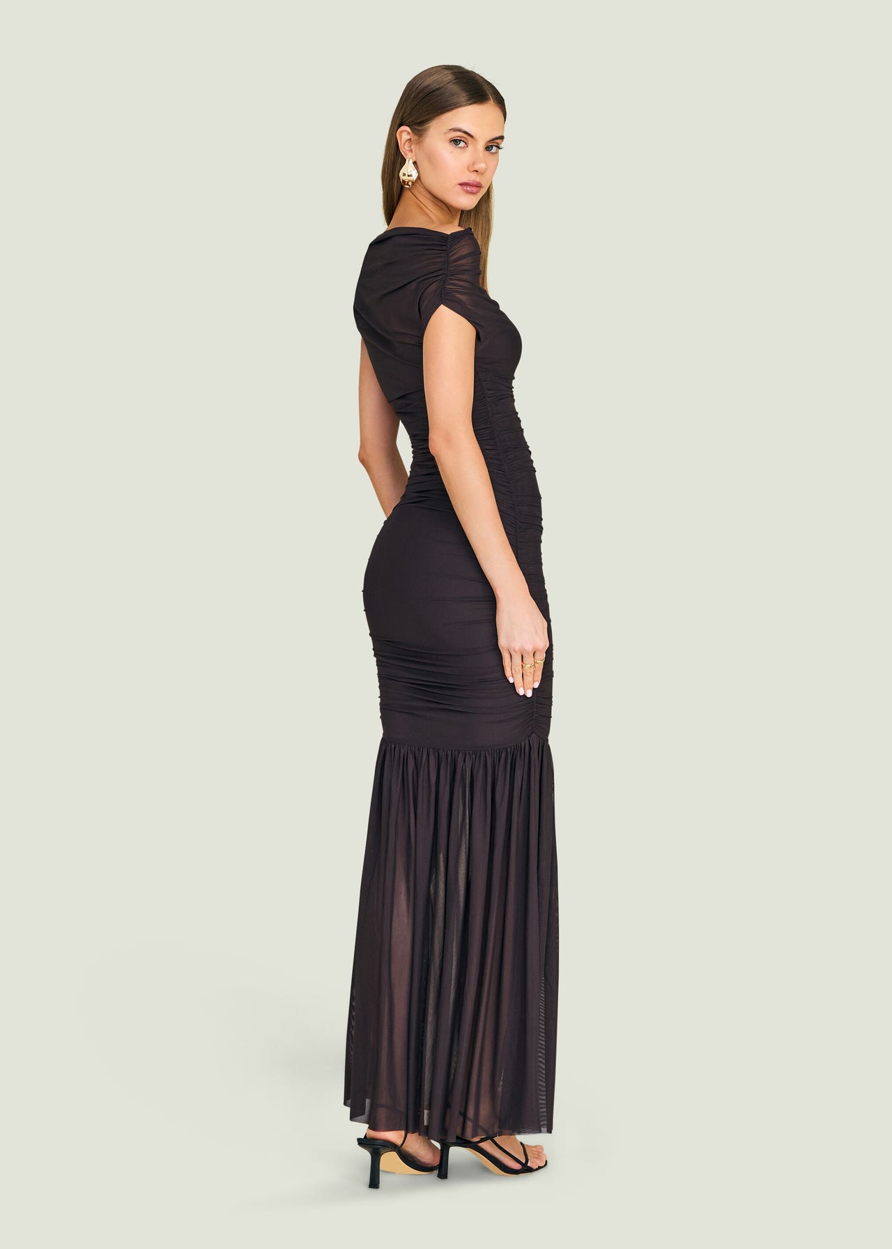 Seroya Noel Gown in Chocolate - Size Xs