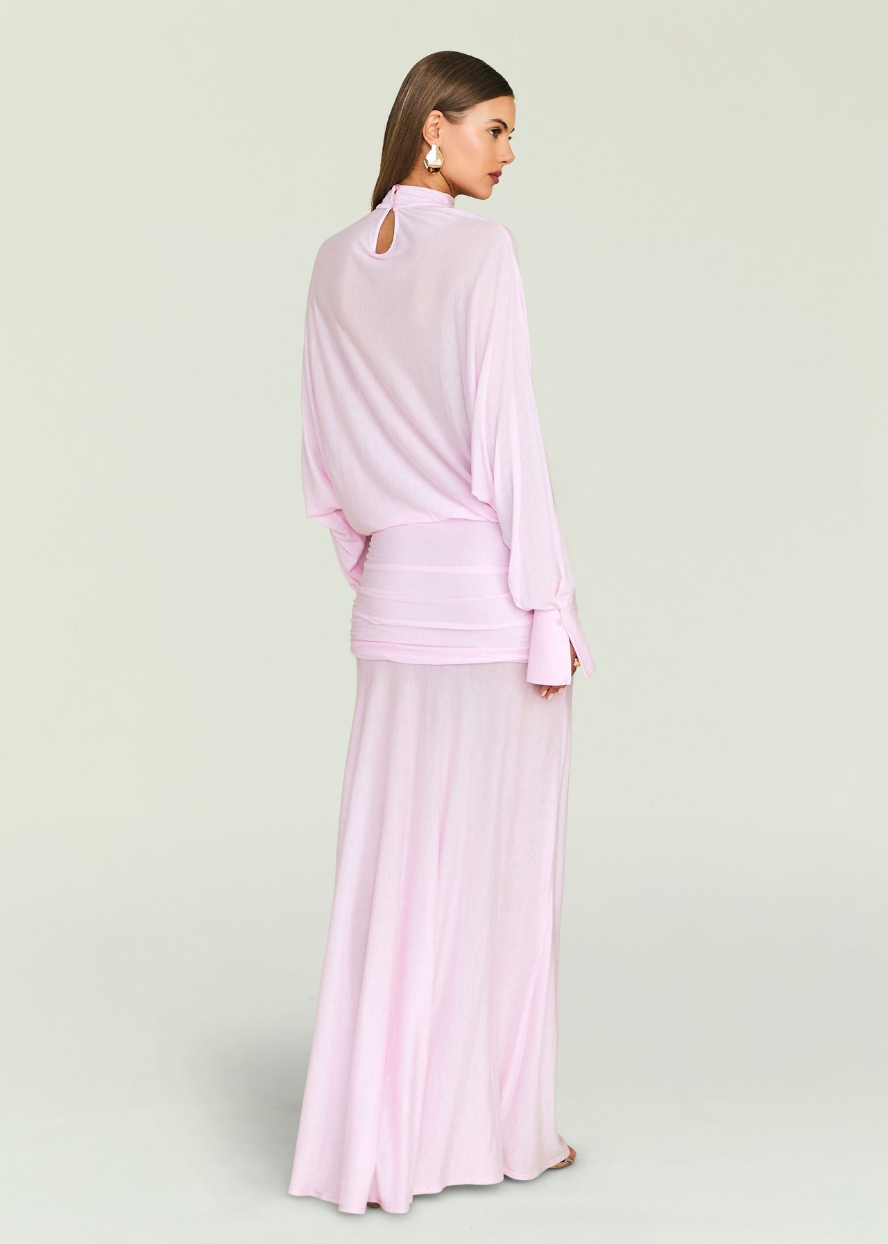 SEROYA Swan Maxi Dress in Pink - size XS SEROYA Swan Maxi Dress in Pink - size XS