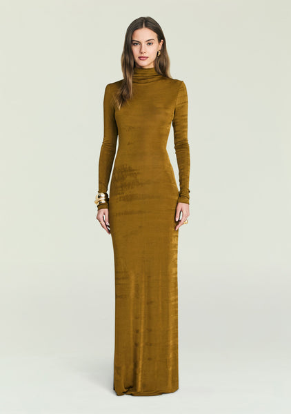 kimaris long sleeve dress SER.O.YA Women's Kim Maxi Dress - Metallic