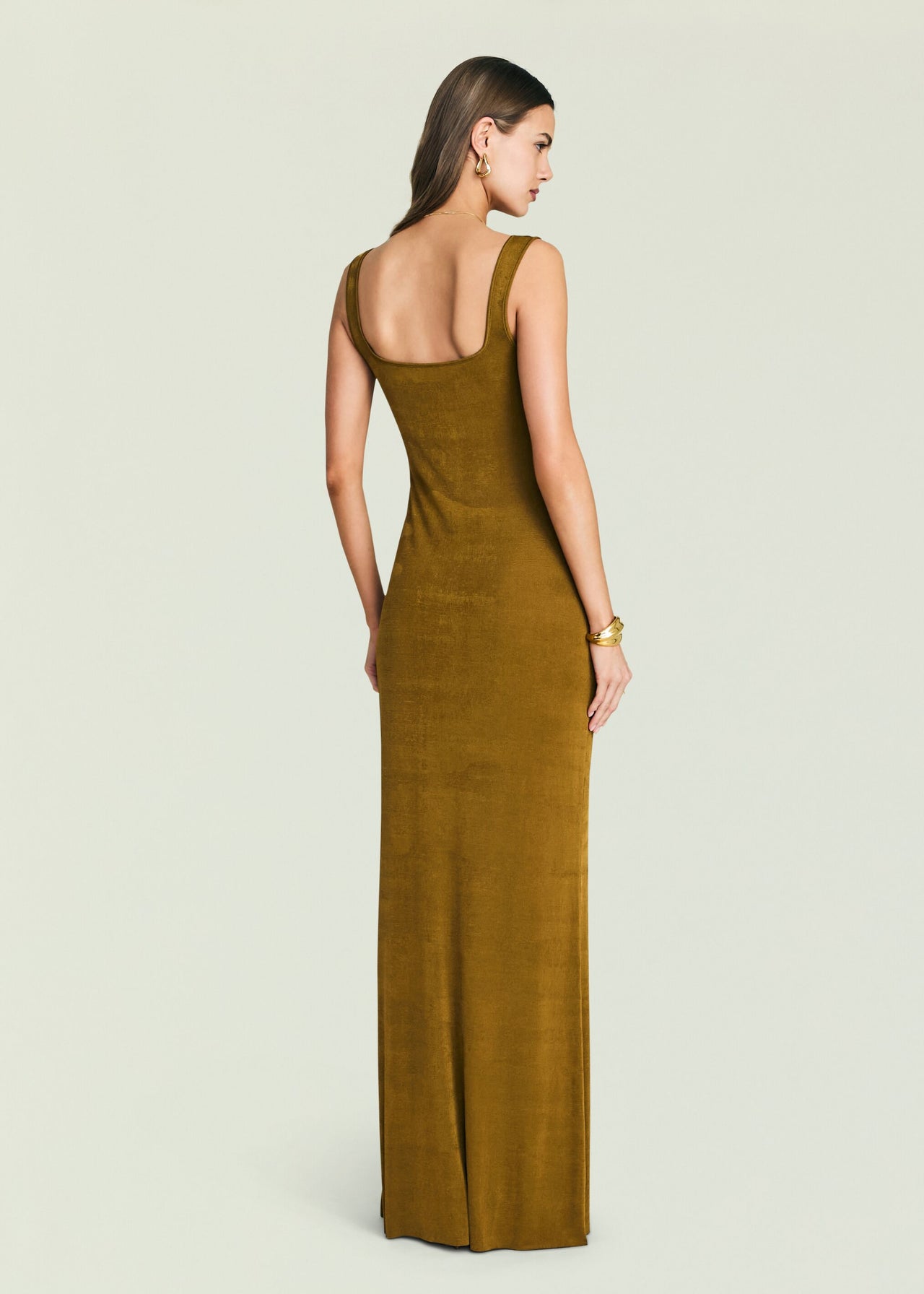 luna maxi dress SEROYA Luna Dress in Olive
