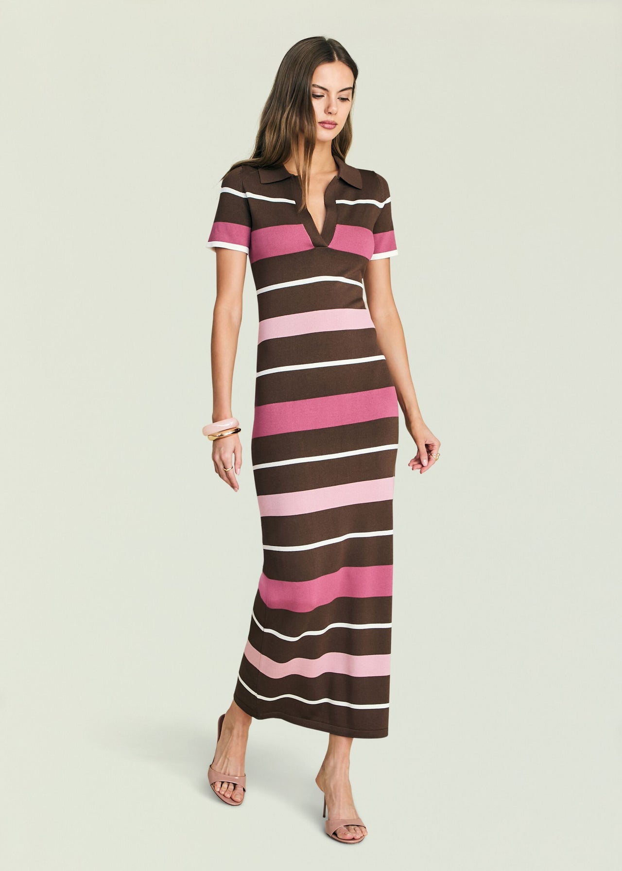 Seroya Sam Striped Knit Maxi Dress, Women's, XX-S, Casual & Work Dresses Maxi Dresses