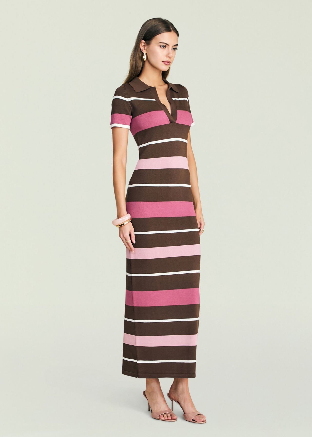 Sam Knit Maxi Dress Sable Stripe / XXS