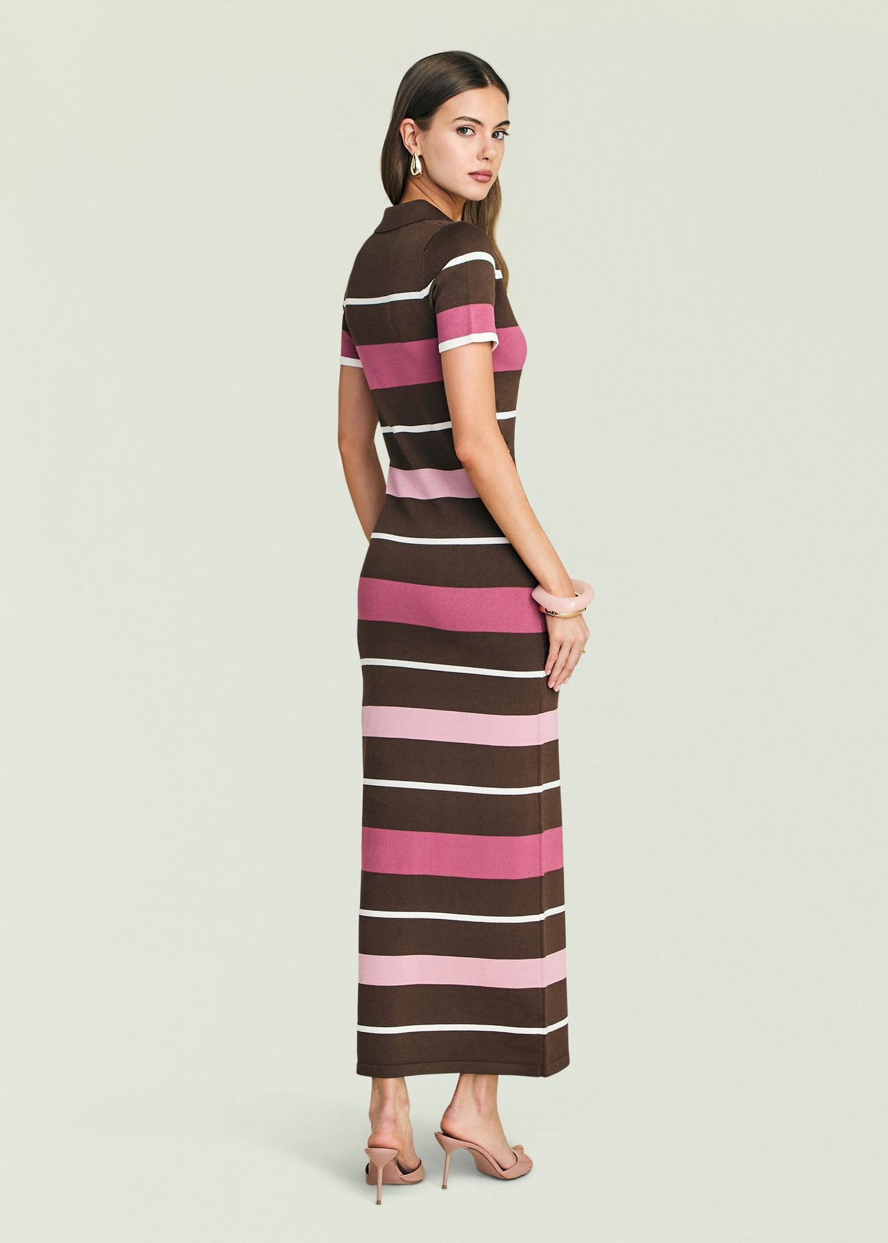 cable knit wrap dress Black Ribbed Knit Wrap Dress main image 1