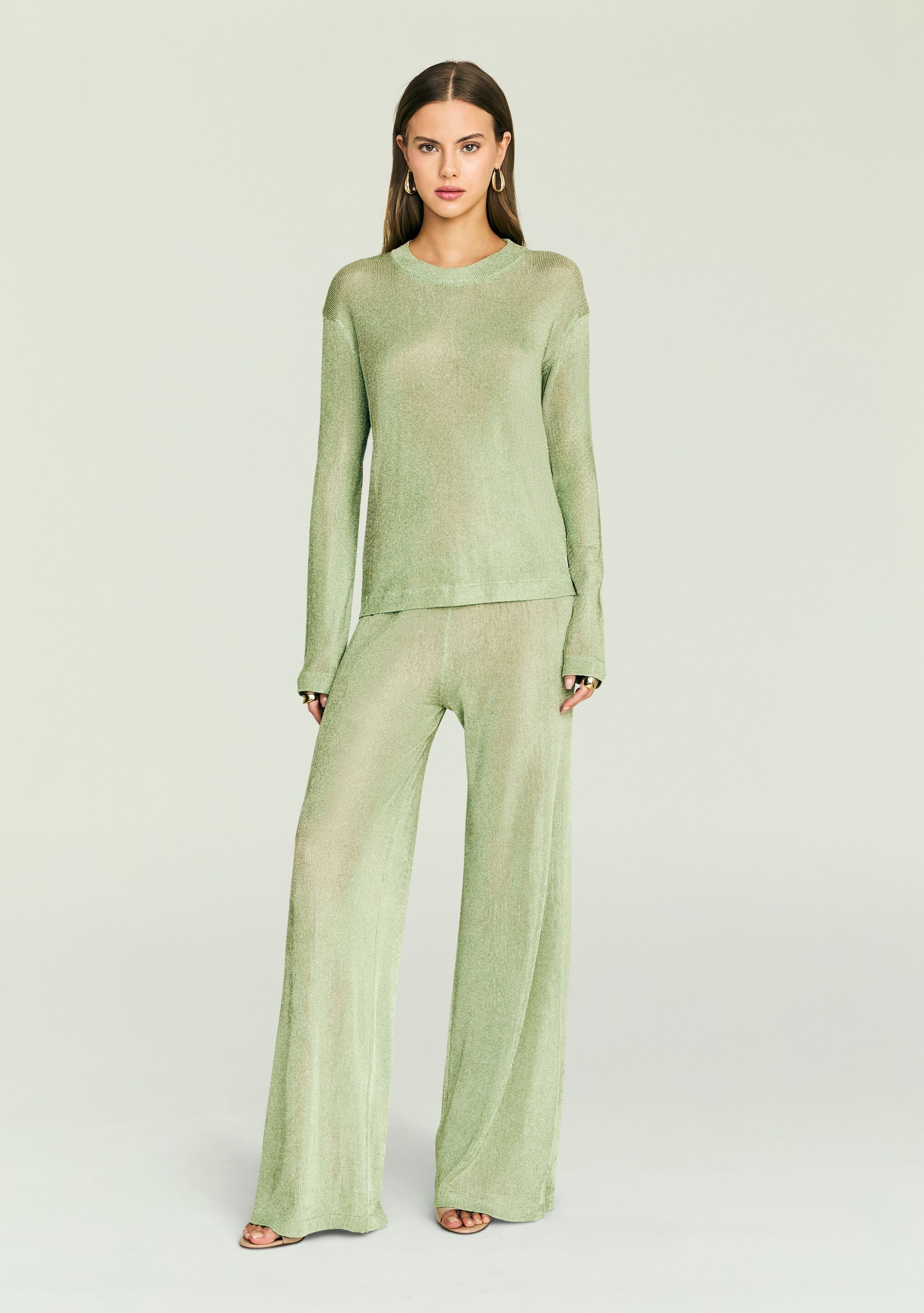 Sheldon Metallic Knit Pant – SEROYA