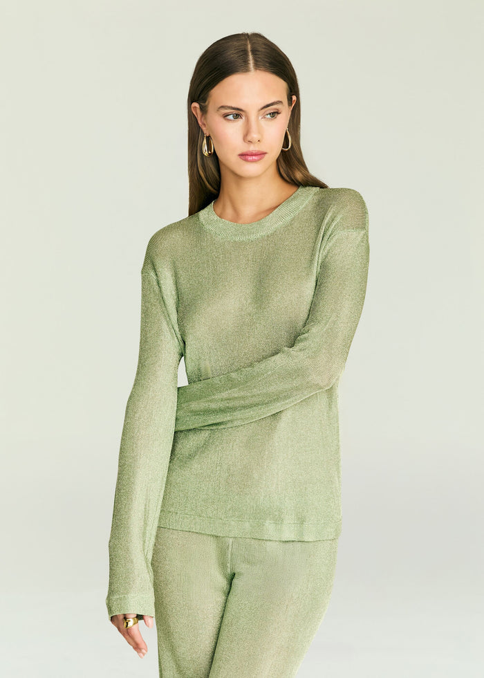 Hana Metallic Knit Top