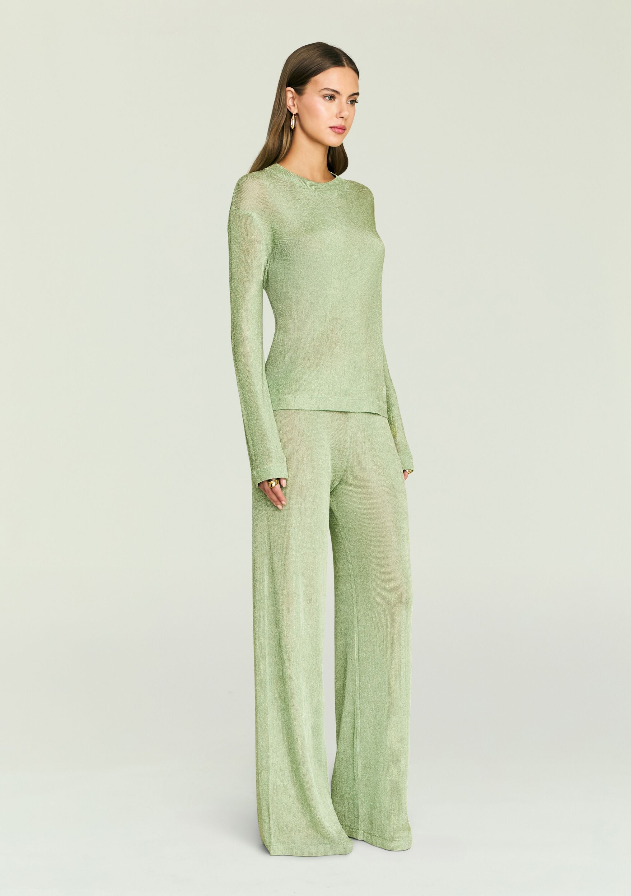 Sheldon Metallic Knit Pant – SEROYA