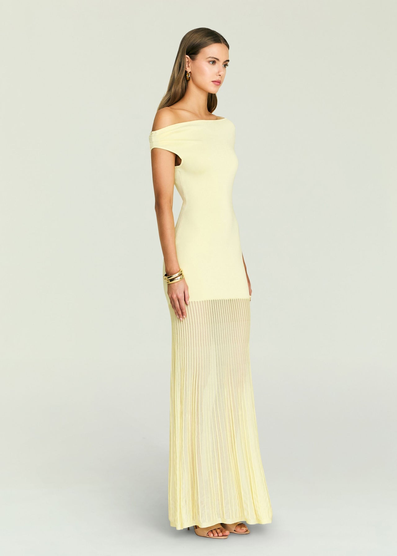 SEROYA Maxime Knit Maxi Dress Medium
