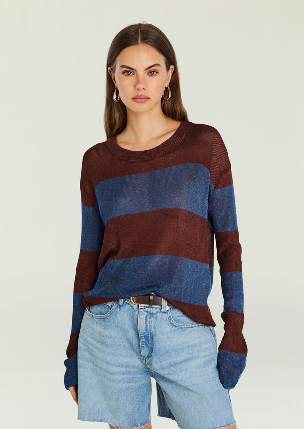 Hana Metallic Knit Top view 1