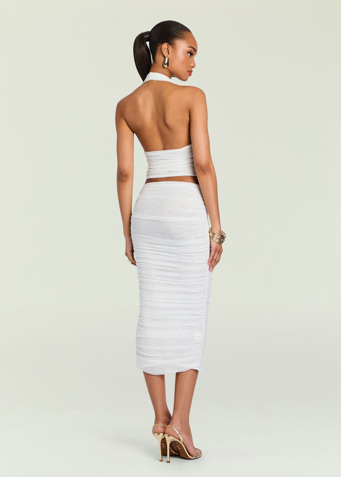 Pia Mesh Midi Skirt