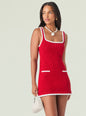 Brianna Crochet Mini Dress thumbnail image 1 of 6
