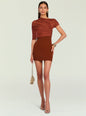 Selma Mini Crepe Dress thumbnail image 1 of 5