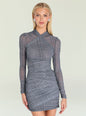 Moxey Ruched Mesh Mini Dress thumbnail image 5 of 5