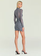Moxey Ruched Mesh Mini Dress thumbnail image 4 of 5