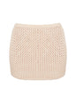 Bambi Knit Crochet Mini Skirt