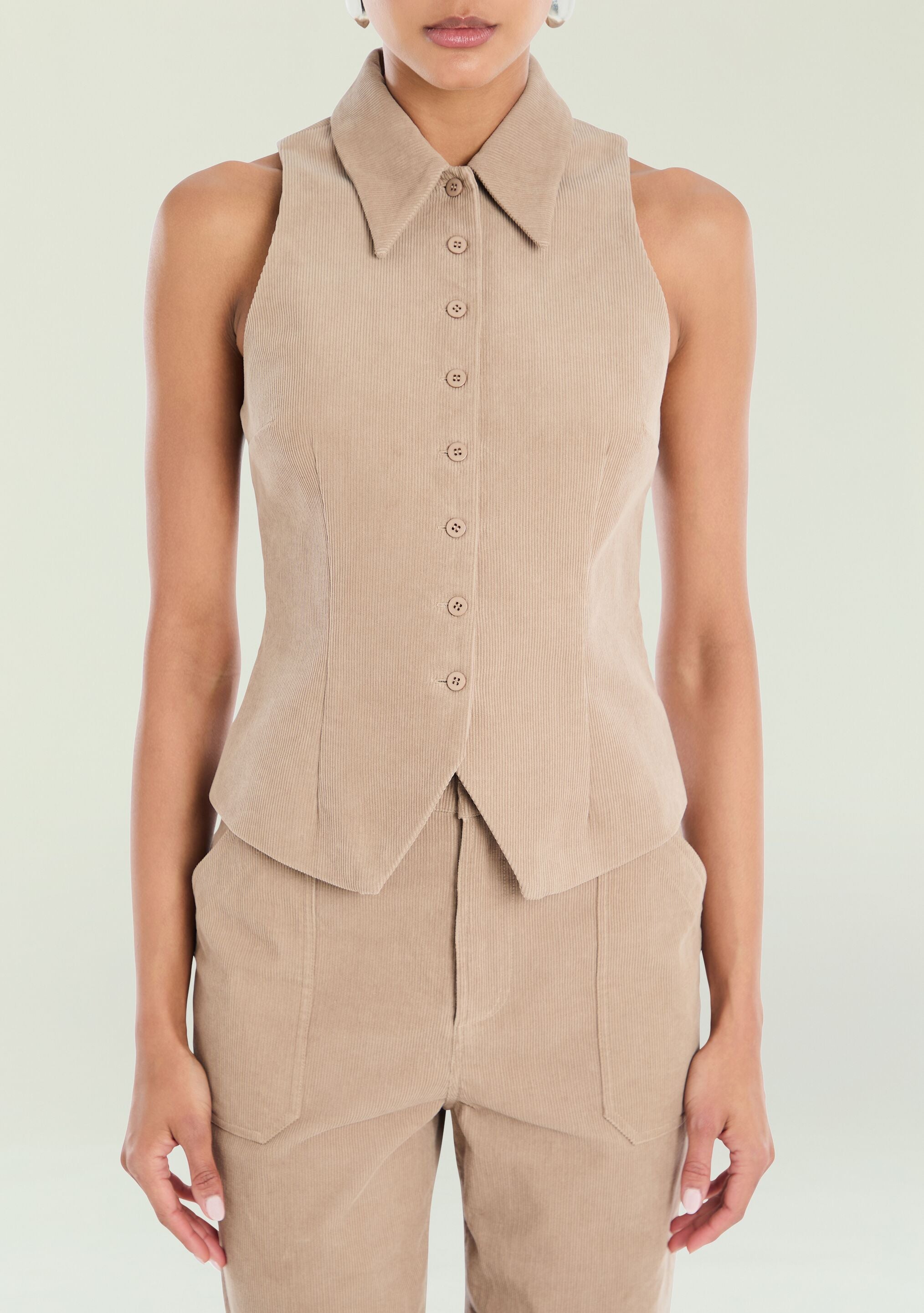 Becky Corduroy Vest – SEROYA