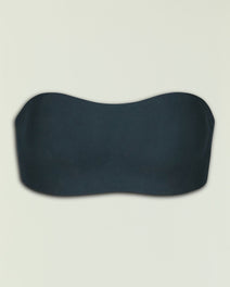 Navy blue Commando soft-support bandeau with curved top edge against a pale backdrop
