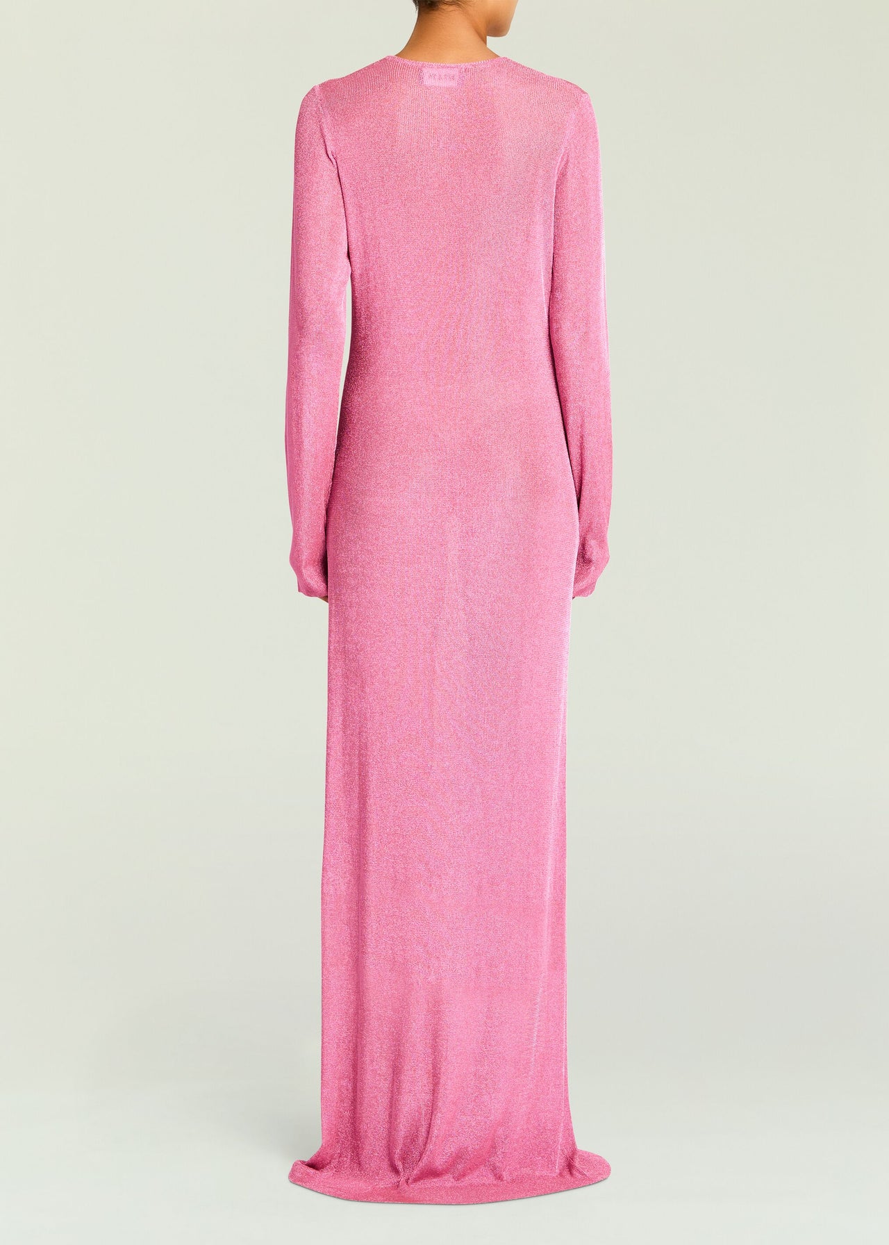 Ser.O.Ya Women's Carmel Metallic Knit Maxi Dress - Bubblegum Pink
