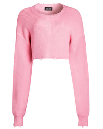 Daisy Cropped Knit Sweater