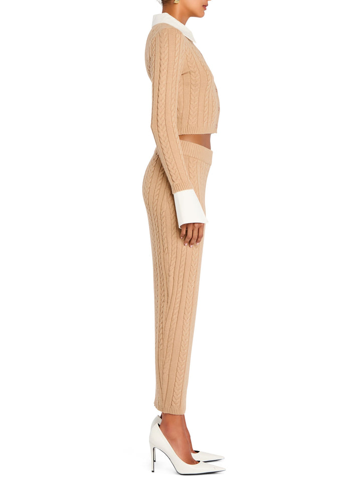 Prunella Cable Knit Skirt