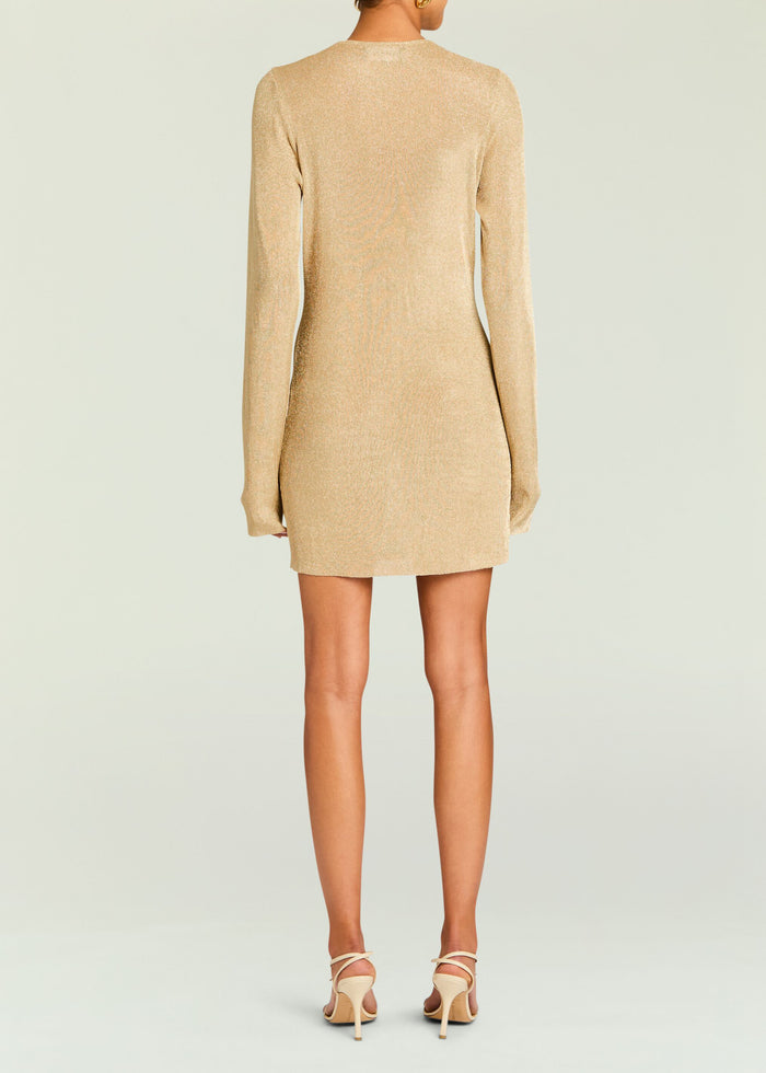 Emeri Metallic Knit Mini Dress