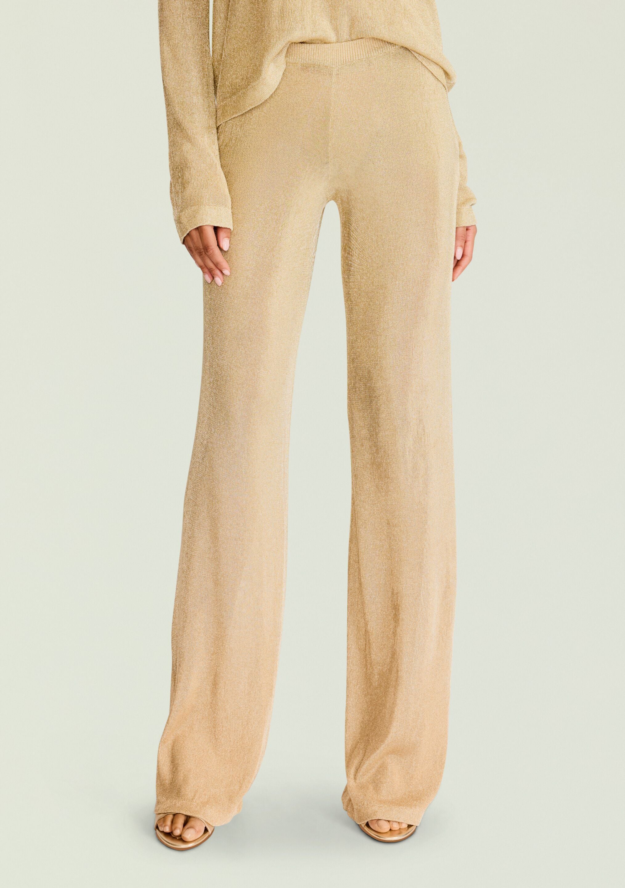 Sheldon Metallic Knit Pant – SEROYA