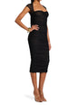 Kylie Mesh Midi Dress