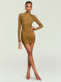Moxey Ruched Mesh Mini Dress thumbnail image 1 of 5