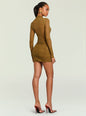 Moxey Ruched Mesh Mini Dress thumbnail image 4 of 5