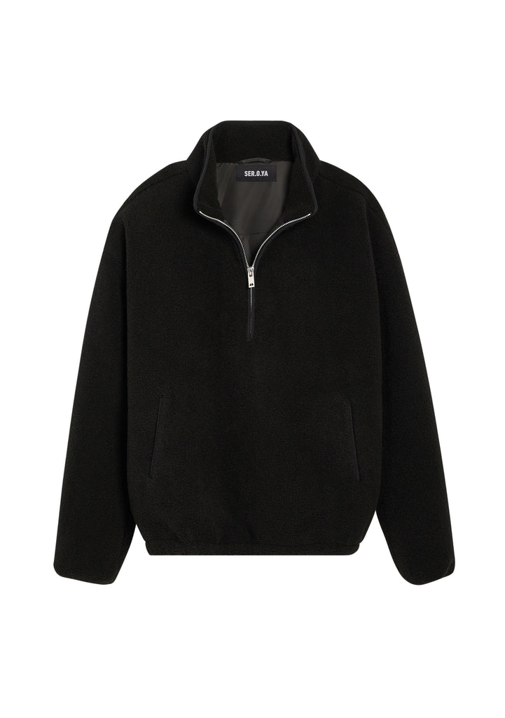 Carter Faux Shearling Zip Jacket – SEROYA