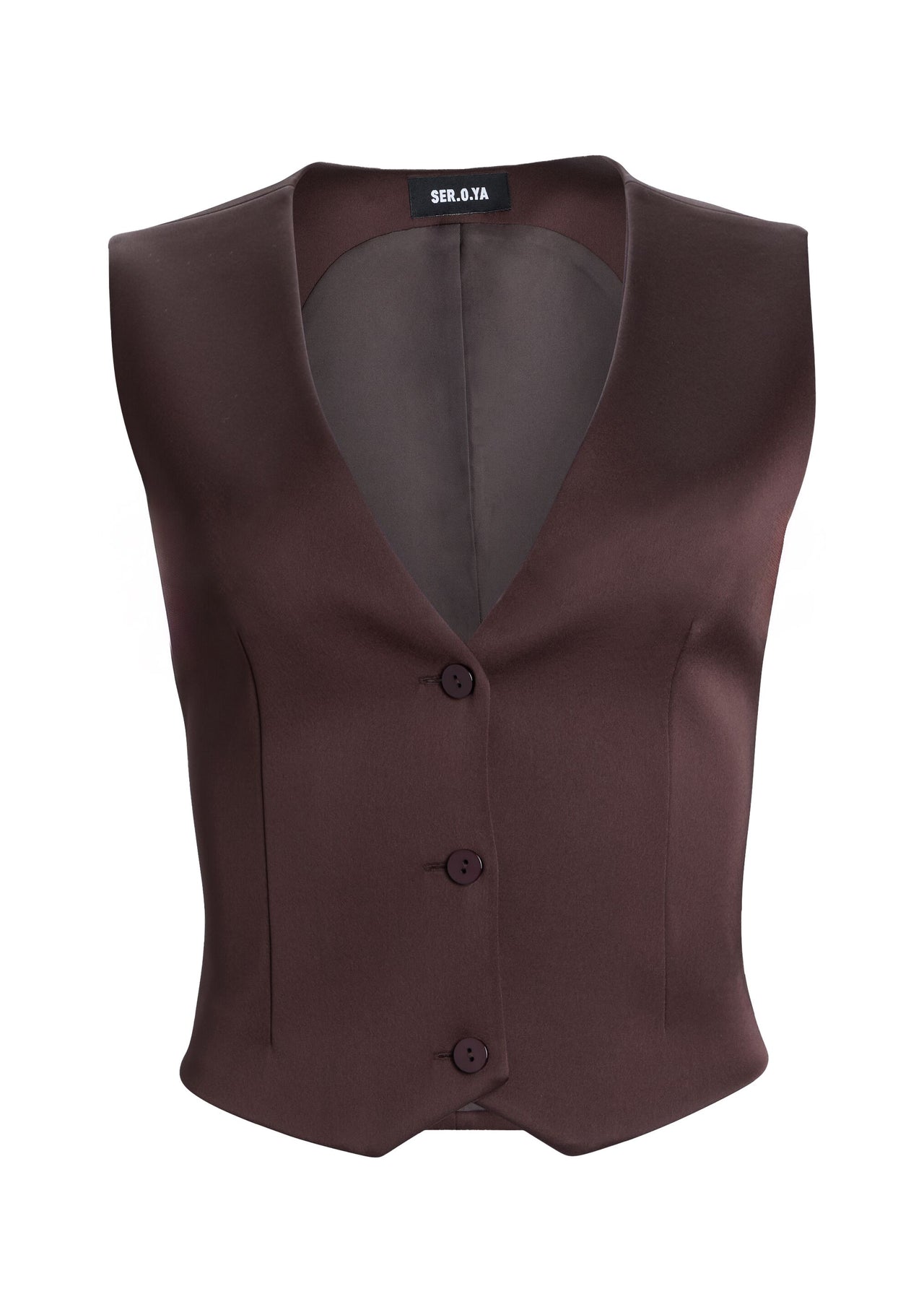 Edwina Satin Vest – SER.O.YA