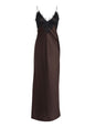 Grenache Satin Maxi Dress