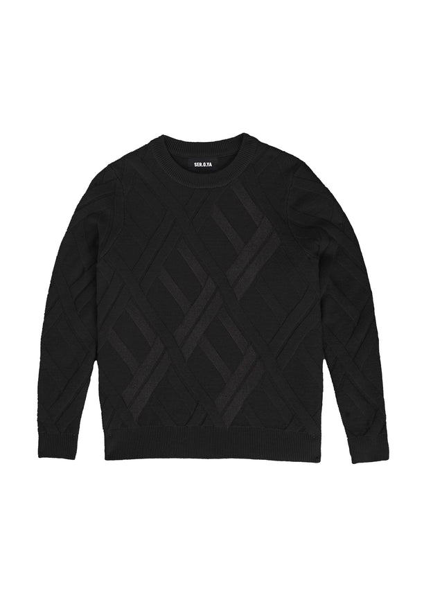 Joseph Grid Cable Sweater