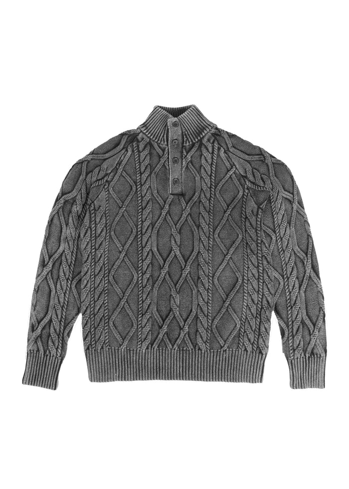 Lucas Acid Cable High Neck Sweater