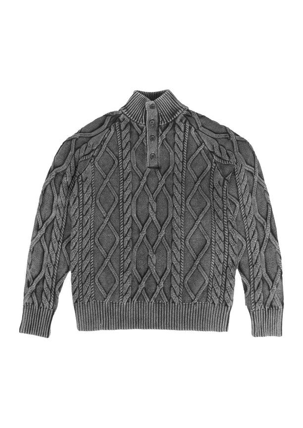 Lucas Acid Cable High Neck Sweater