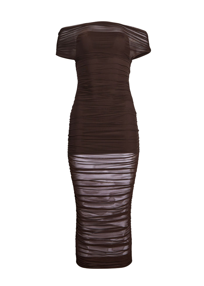 Noel Mesh Midi Dress