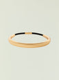 Rose gold Kate Choker with black leather cord and center clasp thumbnail image 1 of 3