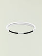 Kate Choker white curved band with black cord and silver clasp thumbnail image 3 of 3